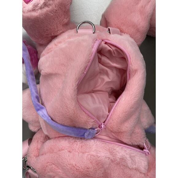 New! Dolls Kill x Popples Pink Purple Large Plush Backpack - Pink Bag - Picture 6 of 7